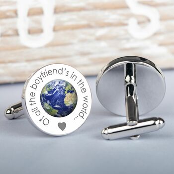 Personalised 'Of All The Daddy's…' Silver Cufflinks, 4 of 4