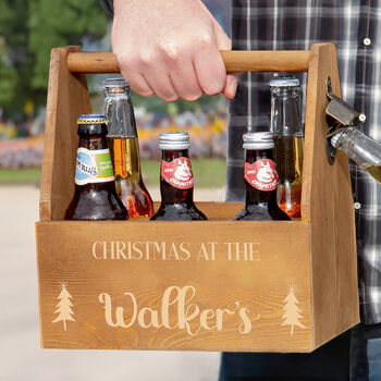 Personalised Christmas Wooden Caddy, 2 of 11