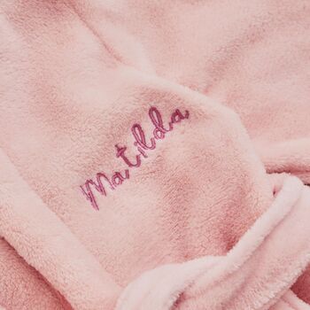 Personalised Fairy Princess Fleece Dressing Gown, 4 of 7