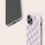 Purple Check Eco Friendly, Biodegradable Phone Case, thumbnail 4 of 7