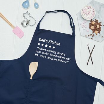 Personalised Review Kitchen Apron, 2 of 4