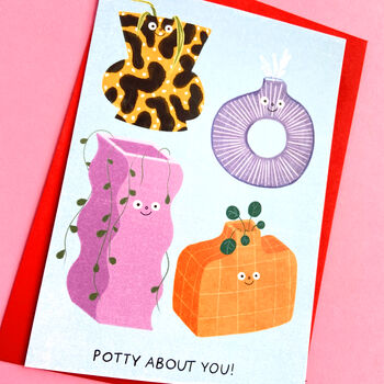 Valentines 'Potty About You' Card, 3 of 4