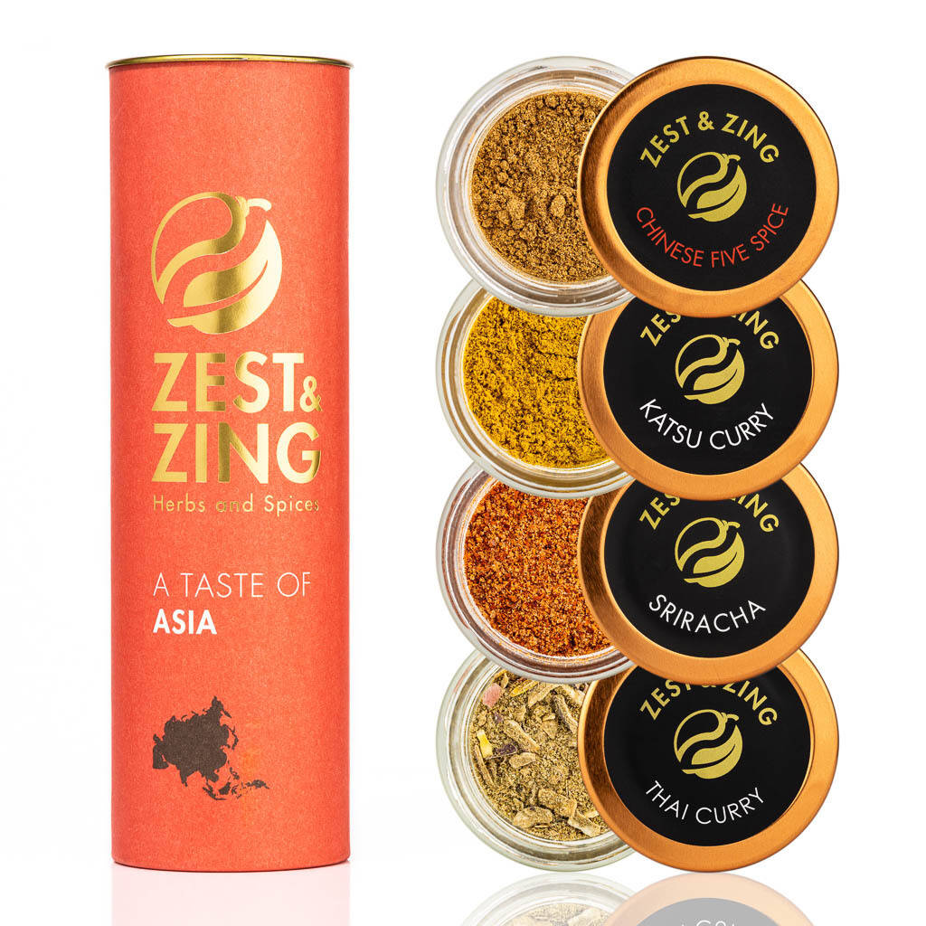 premium spice gift set taste of asia by zest & zing spices