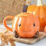 Cute Smiling Pumpkin Mug And Socks Set, thumbnail 1 of 3