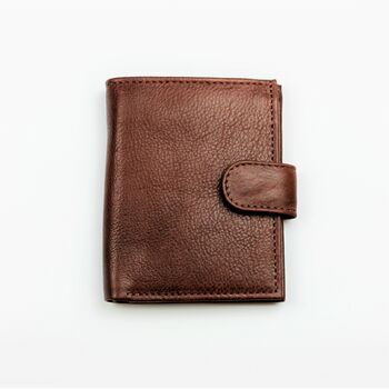 Personalised Leather Card Wallet With Zip Pocket, 7 of 7
