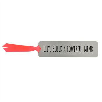 Personalised 'Build A Powerful Mind' Kids Bookmark, 8 of 8