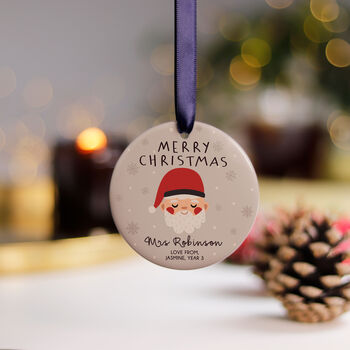 Teacher Christmas Personalised Bauble, 9 of 10