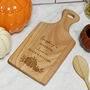 Personalised Pumpkin Paddle Chopping Board, thumbnail 1 of 4