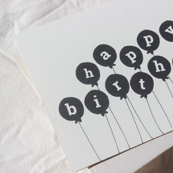 Balloons Happy Birthday Card, 6 of 8