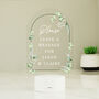 Personalised Botanical LED Guestbook Sign – Colour Changing Wedding Display, thumbnail 4 of 5