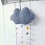 Hanging Cloud With Pom Poms, thumbnail 1 of 1