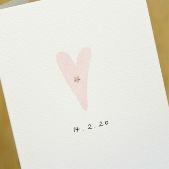 Personalised Hand Painted Heart Sympathy/Love Card, 3 of 6