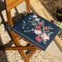 Rose Garden Floral Water Resistant Garden Seat Pads, thumbnail 2 of 5