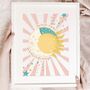 Personalised 'You Are The Sun, Moon And Stars' Print, thumbnail 1 of 8