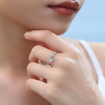 Sterling Silver Sycamore Maple Leaf Motif Ring, 3 of 12