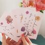 Pack Of Five Floral Friendship Postcards, thumbnail 4 of 4