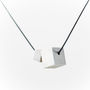 Silver Large Cube Necklace, thumbnail 2 of 7
