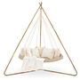 Outdoor Luxury Hanging Teepee Bed In Sand, thumbnail 6 of 6