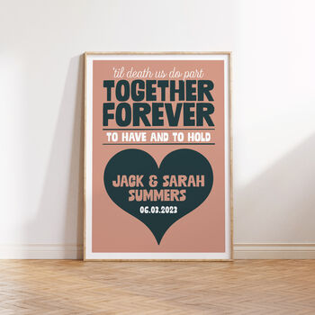 Personalised Wedding Or Engagement Print, 2 of 7