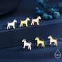 Schnauzer Dog Stud Earrings In Sterling Silver, thumbnail 2 of 12