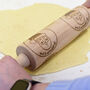 Personalised Christmas Stamp Rolling Pin, thumbnail 2 of 3