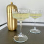 Vintage Champagne Coupe Glasses Set, thumbnail 1 of 2