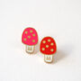 Toadstool Enamel Brooch, thumbnail 1 of 12