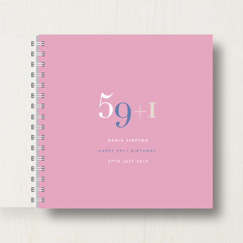 Personalised 60th Birthday Memory Book/Album, 12 of 12