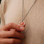 Men's Personalised Circle Pendant Necklace, thumbnail 4 of 12