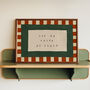 Ask Me About My Dream Checkered Bedroom Wall Print, thumbnail 1 of 9