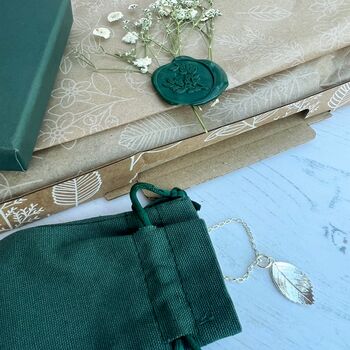 Oak Leaf Stud Earrings, 3 of 3