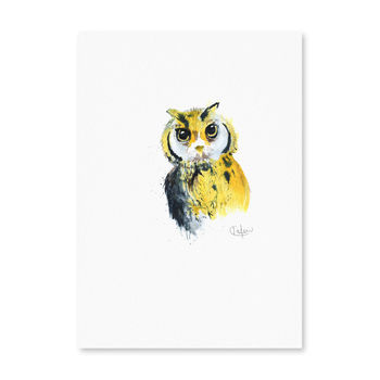 Inky Owl Illustration Print, 10 of 12