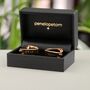 Personalised Rose Gold Wrap Style Cufflinks, thumbnail 6 of 8