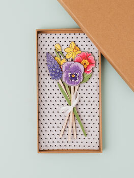 Wooden Daffodil – March Birth Flower Gift Spring Decor, 6 of 6