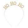 Gold Ho Ho Ho Metal Christmas Headband, thumbnail 2 of 2