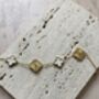 White And Gold Clover Bracelet, thumbnail 4 of 5