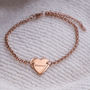 'Bridesmaid' Engraved Heart Bracelet Thank You Gift, thumbnail 1 of 4