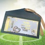 Personalised Football Stadium Golden Foil Ticket, thumbnail 1 of 4