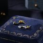 Blue Opal Droplet Ear Jacket In Sterling Silver, thumbnail 5 of 9
