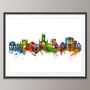 Bury St Edmunds Skyline Cityscape Art Print, thumbnail 4 of 7