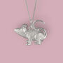 Field Mouse Necklace In Sterling Silver, thumbnail 1 of 6
