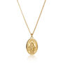 Childs Miraculous Medal Necklace Sterling Silver Or 18ct Gold Plated, thumbnail 6 of 6