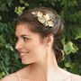 Sunburst Enamel Art Deco Inspired Bridal Hair Clip, thumbnail 7 of 9