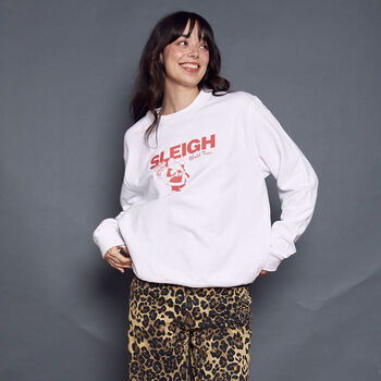 Sleigh World Tour Santa Christmas Sweatshirt, 2 of 7