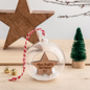 Personalised Christmas Cherry Wooden Star Bauble, thumbnail 3 of 3