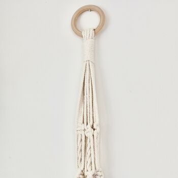 Handcrafted Natural Macramé Plant Hanger, 3 of 3
