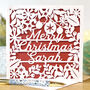Personalised Name Christmas Card, thumbnail 1 of 2