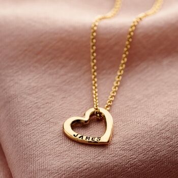 Personalised Confetti Birthstone Mini Heart Necklace, 2 of 11