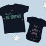 Brother And Sister Babygrow And T Shirt Set, thumbnail 1 of 7