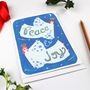 Peace And Joy Angels Christmas Card, thumbnail 3 of 5